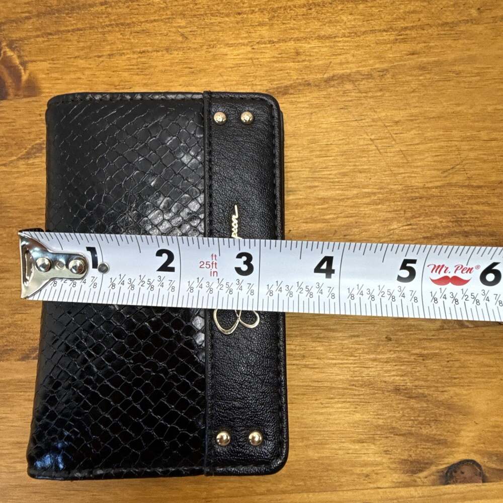 Jessica Simpson Python Print Small Wallet Keychain Black NWOT - Picture 16 of 16